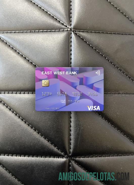 Cartão Visa da Cisjordânia Leste dos EUA Photolook Front modelo